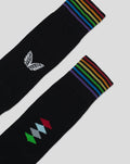 Harlequins Pride Footless Socks