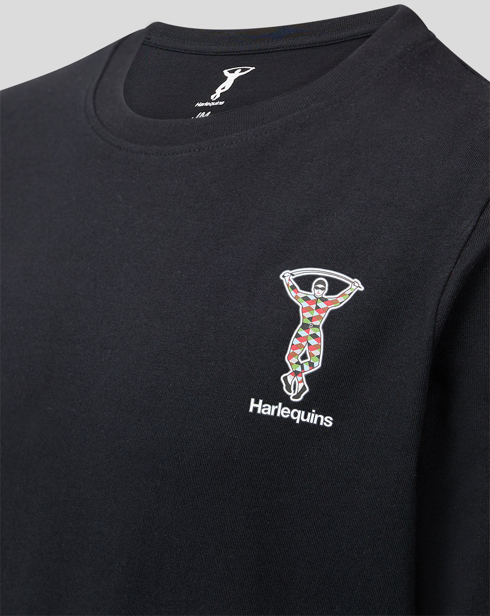 Youth Harlequins Core Cotton Tee - Black